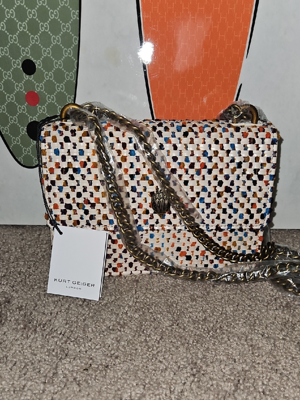 Kurt geiger Shoreditch Woven Crossbody bag Nwt